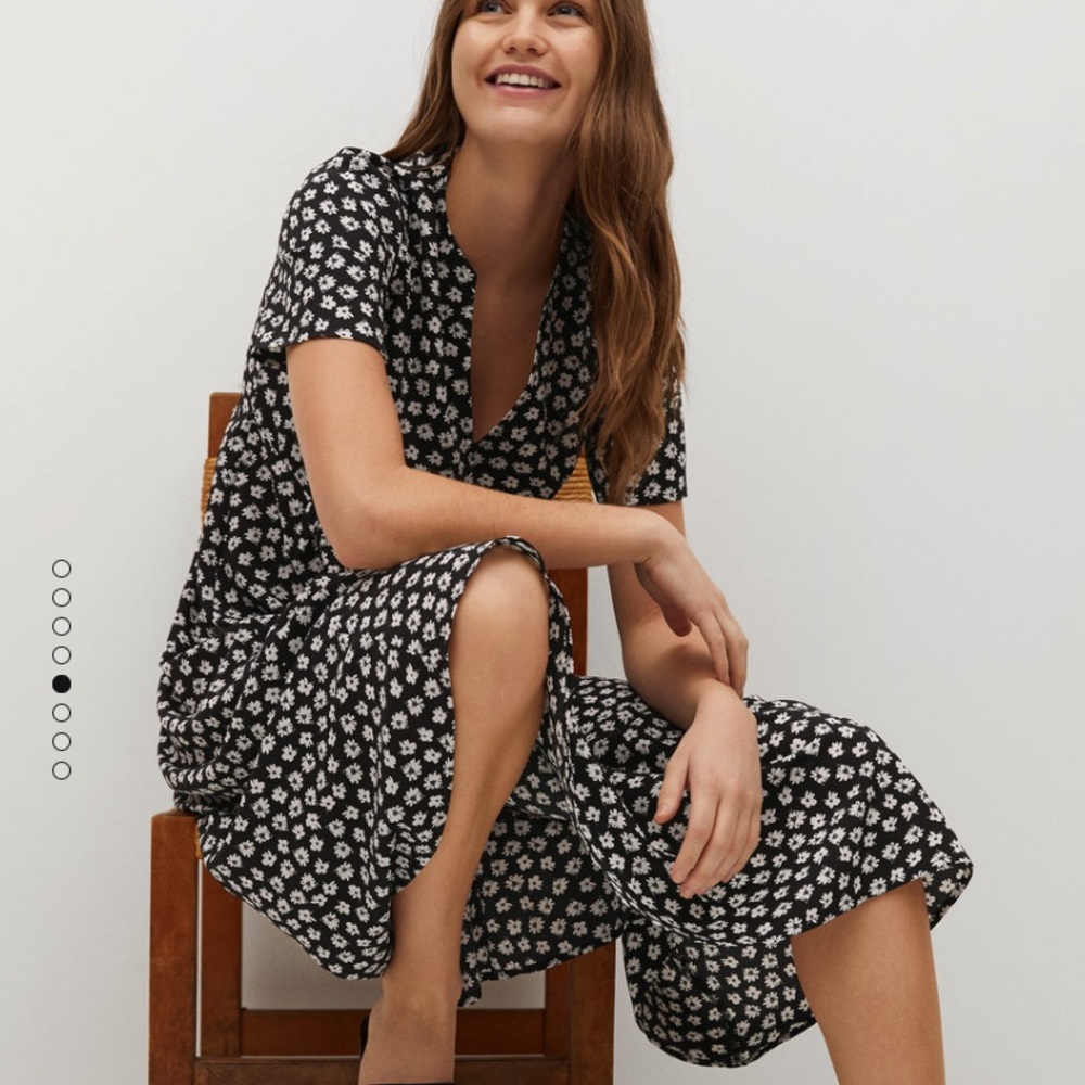 Mango flower print dress